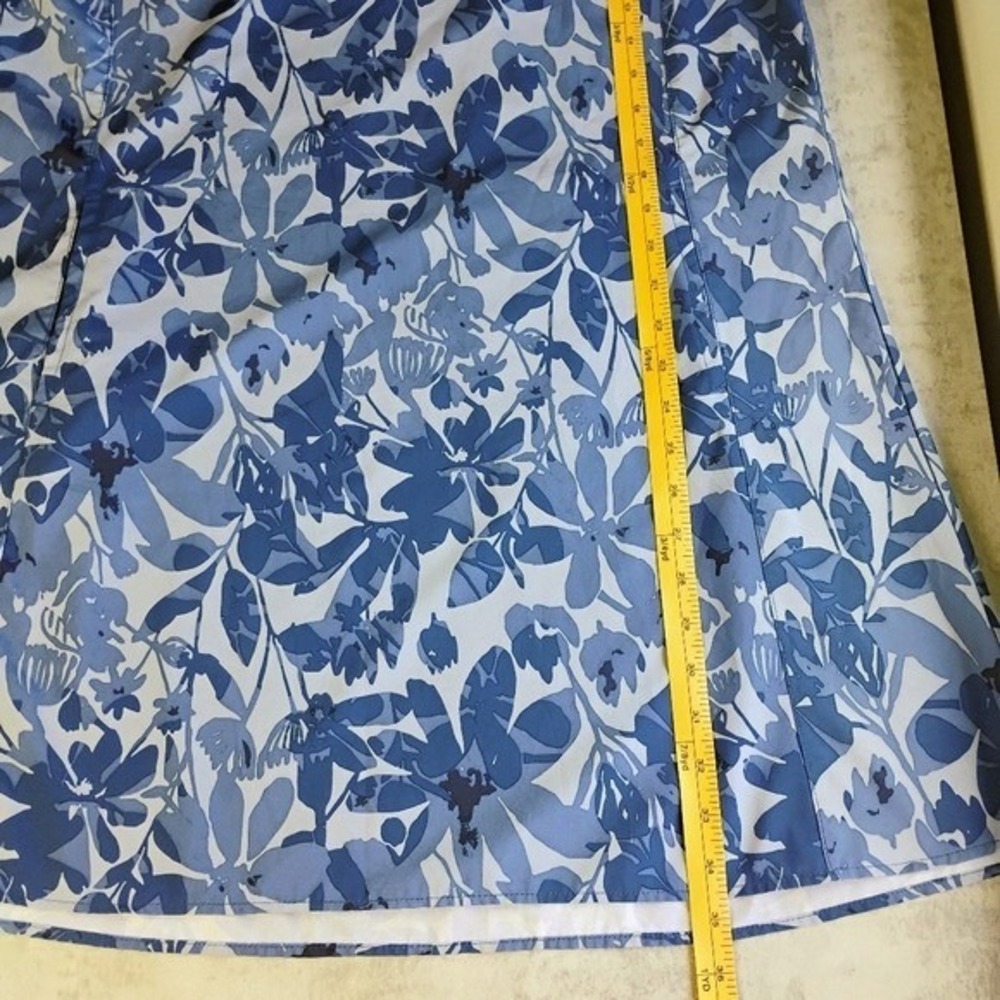 RipSkirt Hawaii Dress Womens Large Blue Floral Pockets Tropical Beachy Vacation - Picture 10 of 12